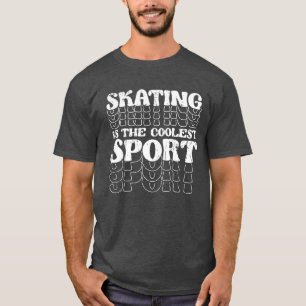 Skating is the Coolest Sport Ice Skating retro T-Shirt