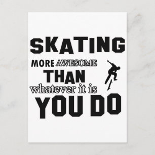 skating  more awesome postcard