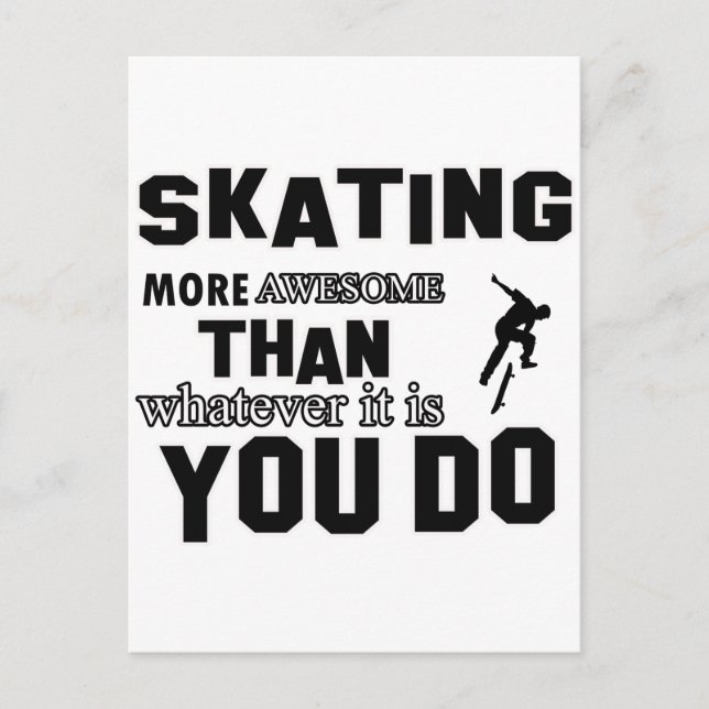 skating  more awesome postcard (Front)
