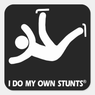 Skating My Own Stunts® Square Sticker