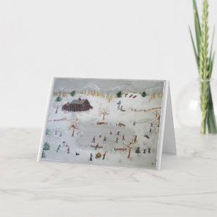 Skating on Silver Pond Card