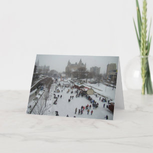 Skating on the Rideau Canal Card
