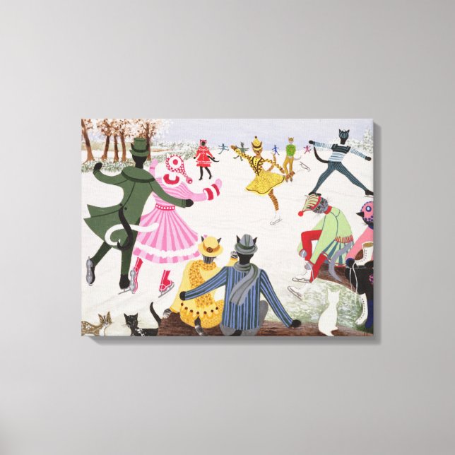 Skating on Thin Ice Canvas Print (Front)