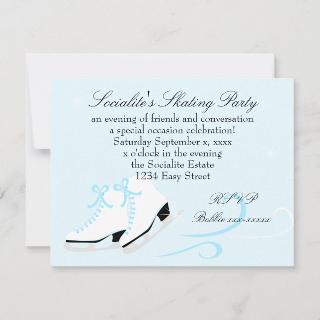 Skating Party Invitation (Front)