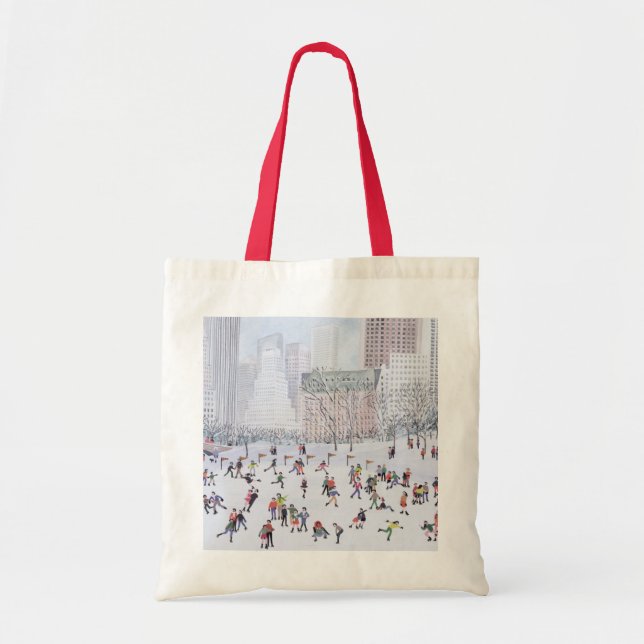 Skating Rink Central Park New York 1994 Tote Bag (Front)