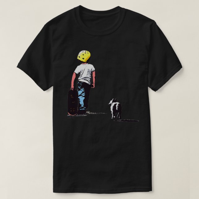 Skating with your best friend T-Shirt (Design Front)