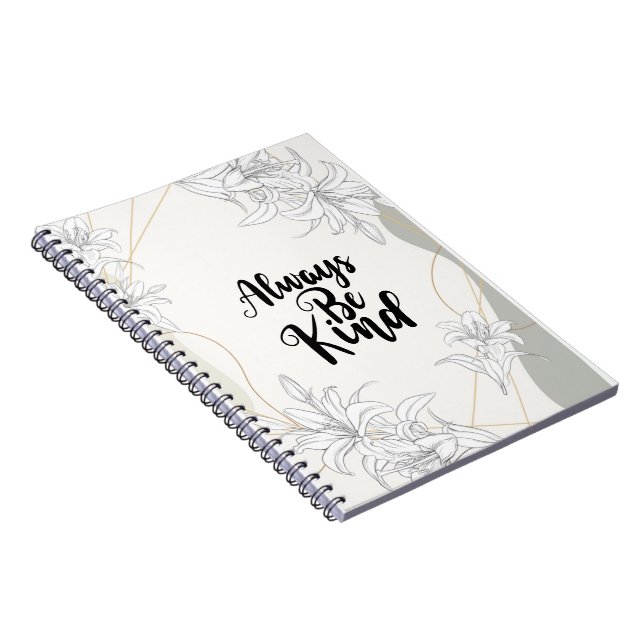 Skaymarts | Artistic background Always be Kind Notebook (Right Side)
