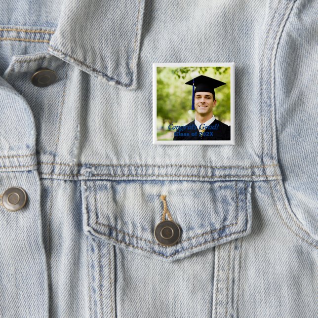 Skaymarts | Congrats Our Graduate On Your Day 2 Inch Square Button (In Situ)