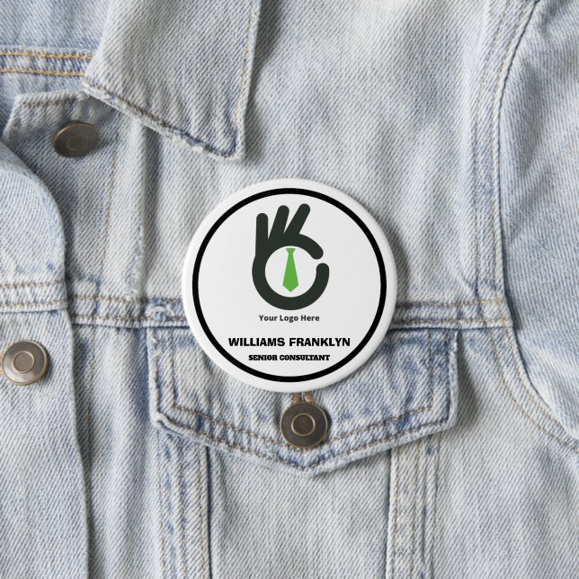 Skaymarts | Custom Business Corporate Identity 3 Inch Round Button (In Situ)