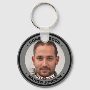 Skaymarts Gone so Soon Funeral Photo Keychain