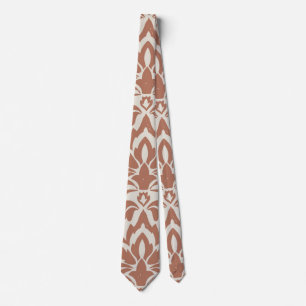Skaymarts   Modern Trendy Brown and White Office Tie