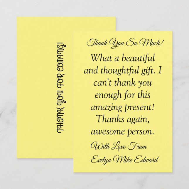 Skaymarts | Perfect Lovely Thank You Card (Front/Back)