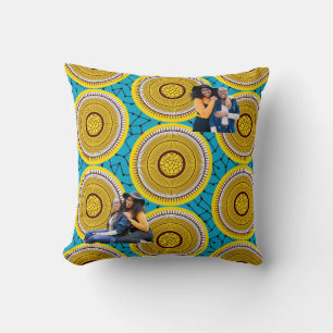 SKAYMARTS   Photo African Prints Throw Pillow