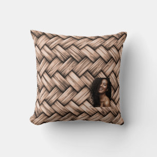 SKAYMARTS   Uniquely Photo Woven Throw pillow 