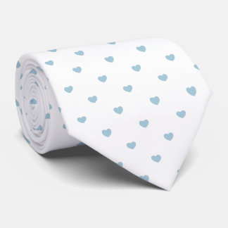 Skaymarts White Colour Blue Hearty Design Neck Tie