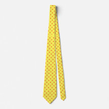 Skaymarts Yellow Colour Red Hearty Design Neck Tie