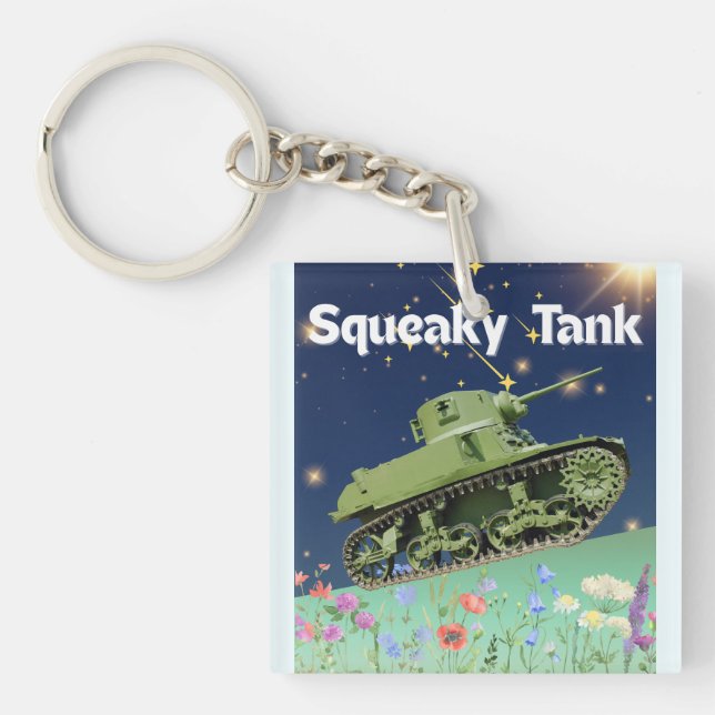 Skeaky Tank Keychain (Front)