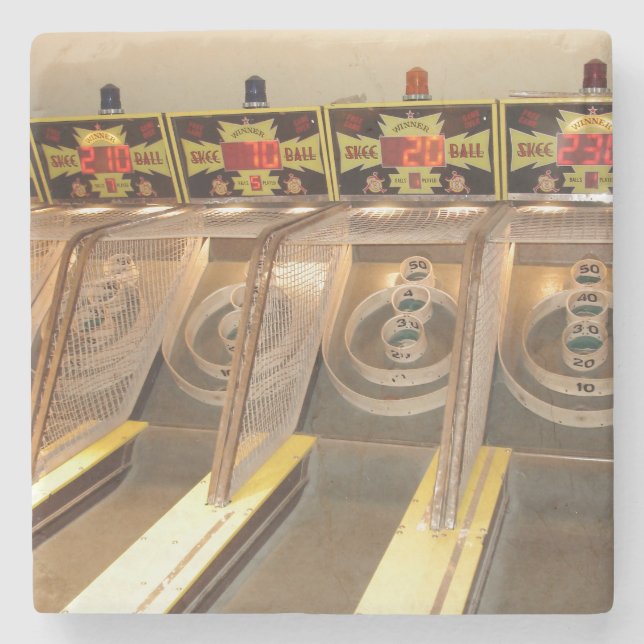 SKEE BALL! STONE COASTER (Front)
