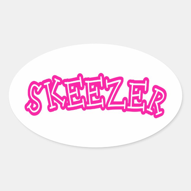 Skeezer Oval Sticker (Front)
