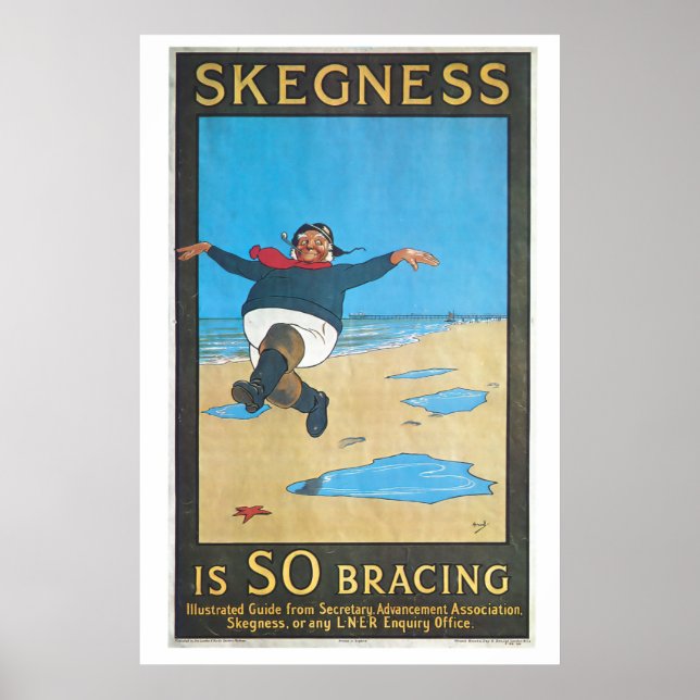 Skegness, Angleterre Poster Vintage voyage (Devant)