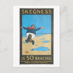 Skegness, England Vintage Travel Poster Postcard