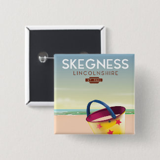 Skegness Lincolnshire By rail 2 Inch Square Button