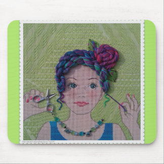 Skein Head Mouse Pad