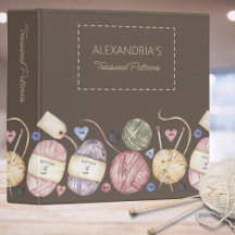 Skeins & Aiguilles Classeur Motif précieux