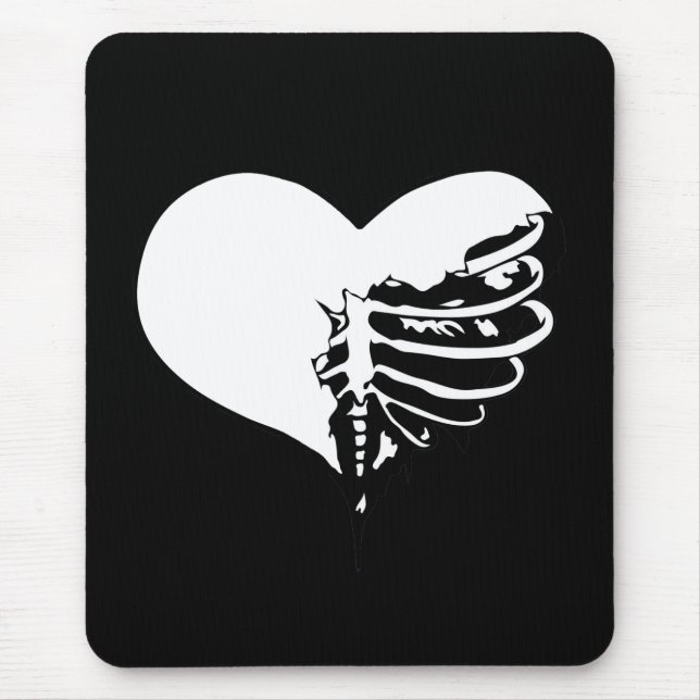 Skeleheart - White Mouse Pad (Front)