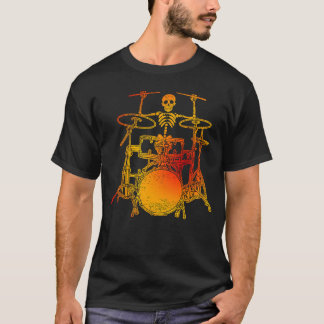 Skelet drummer rock and roll drummer  2 T-Shirt