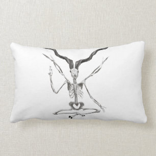 Skeletal Baphomet Pillow