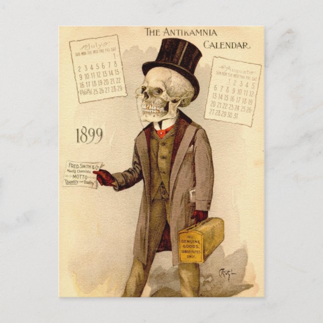 Skeletal Doctor Postcard (Front)