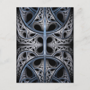Skeletal Hall fractal art Postcard
