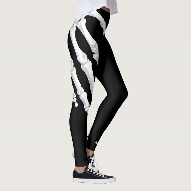 Skeletal hands leggings (Right)