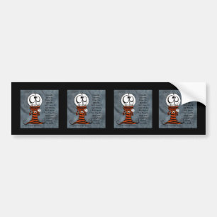 Skeletal Head-Goody Goody Bumper Sticker