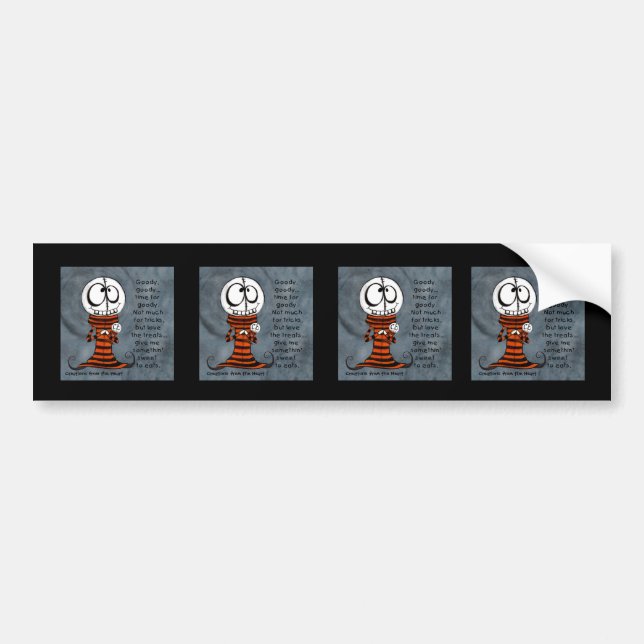 Skeletal Head-Goody Goody Bumper Sticker (Front)