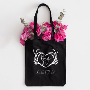 Skeletal Heart Bachelorette Party Bride or Die Tote Bag