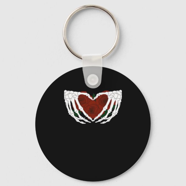 Skeletal Heart  Keychain (Front)