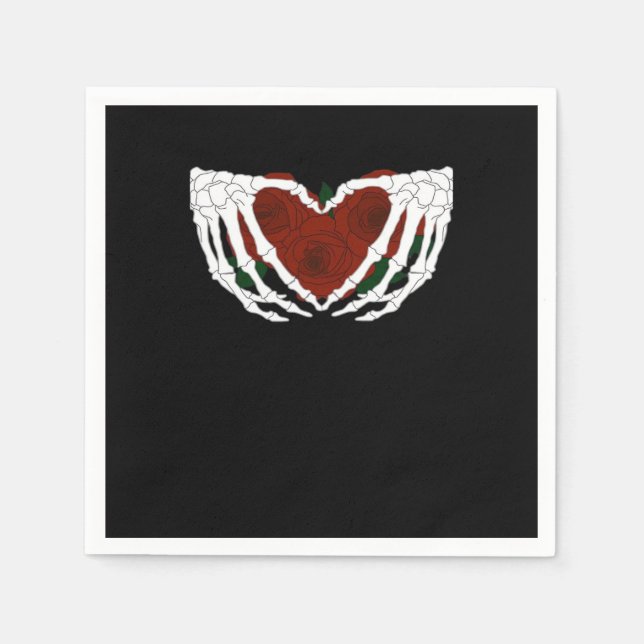 Skeletal Heart  Napkin (Front)