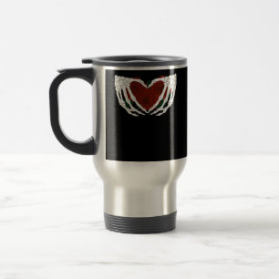 Skeletal Heart  Travel Mug