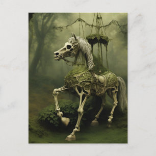 Skeletal Horse Postcard