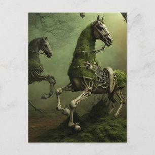 Skeletal Horses Postcard