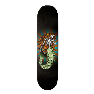 Skeletal Mermaid Skateboard