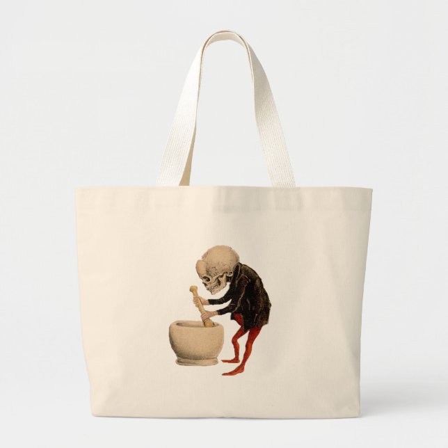 Skeletal Pharmacy Large Tote Bag (Front)