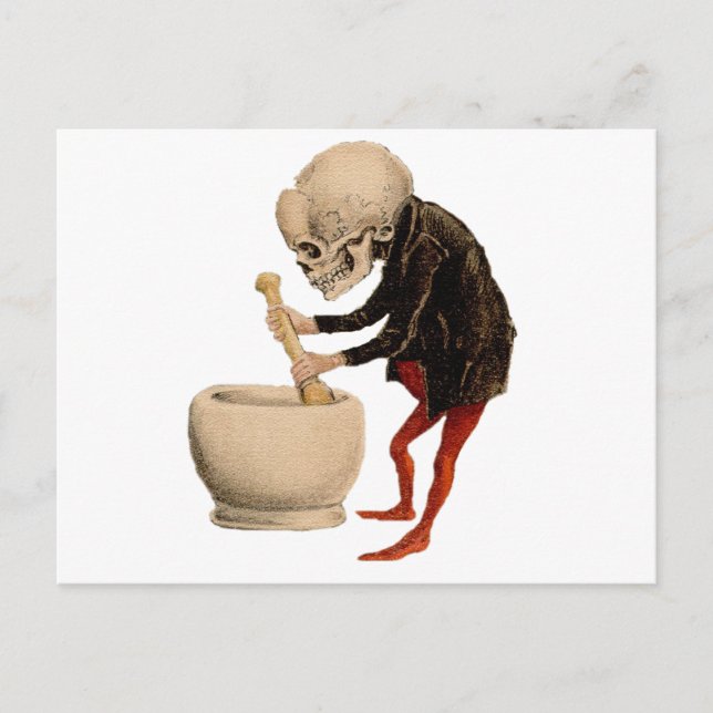 Skeletal Pharmacy Postcard (Front)