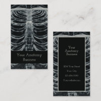 Skeletal Xray Rib Cage Vintage Black White Gothic