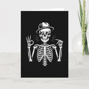 Skeleton 67 Sign Language Alpha Slang Gen 67th Num Card