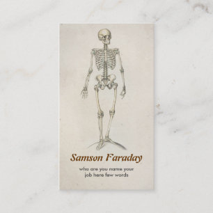 skeleton anatomy  business card