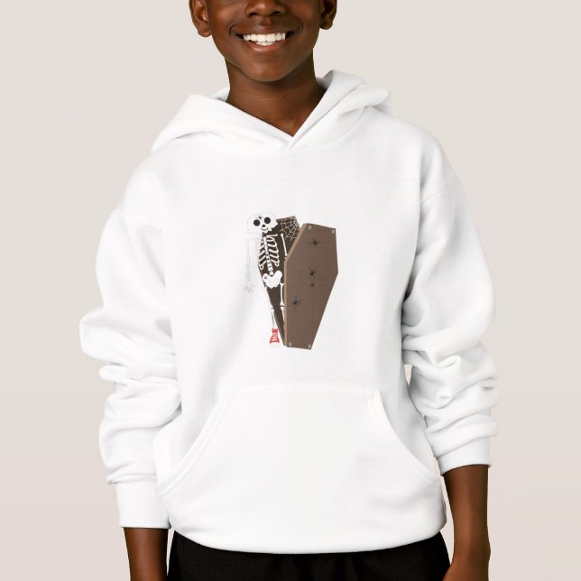 Skeleton and Coffin Halloween Design (Front)