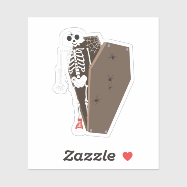 Skeleton and Coffin Halloween Design (Sheet)